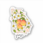 Aufkleber für Illustrierte Staat in Georgien (Vorderseite)