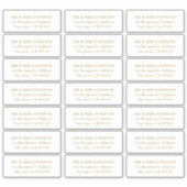 Aufkleber für individuell anpassbare Hochzeitgasta (Vorderseite)