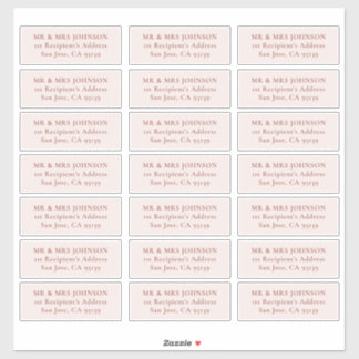 Aufkleber für individuell anpassbare Hochzeitgasta