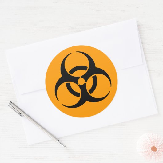 Aufkleber für internationale Biogefährdung (Umschlag)