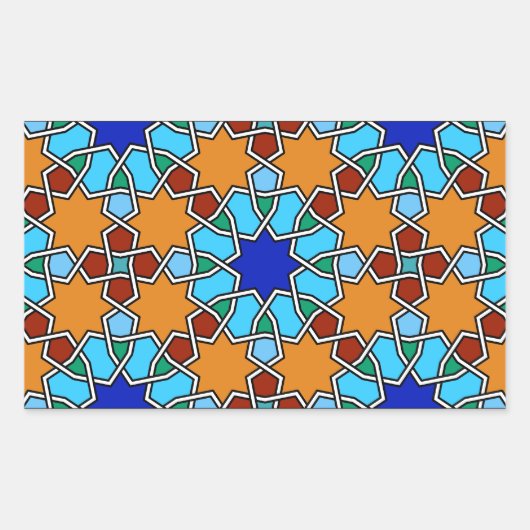 Aufkleber für islamische geometrische Muster (Vorderseite)