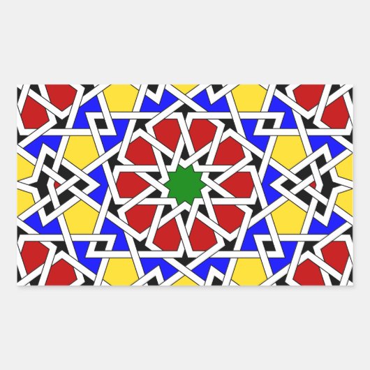 Aufkleber für islamische geometrische Muster (Vorderseite)