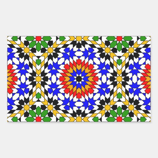 Aufkleber für islamische geometrische Muster (Vorderseite)