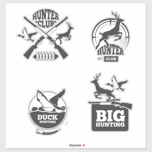 Aufkleber für Jäger (Blatt)