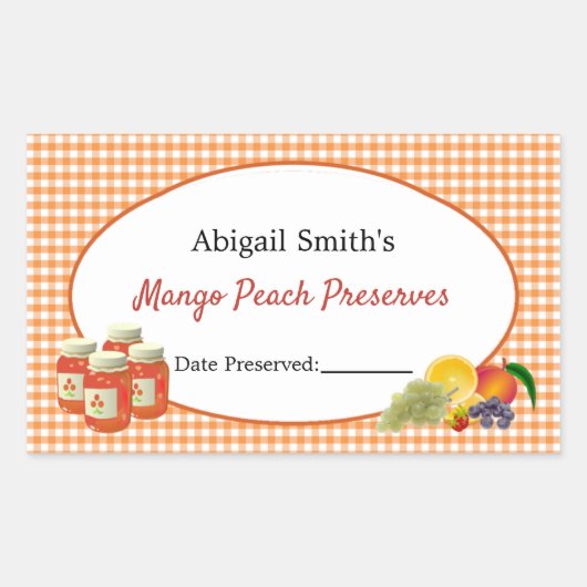 Aufkleber für JAR-Früchte (Vorderseite)