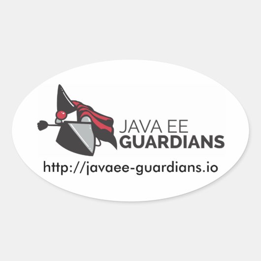 Aufkleber für Java EE Guardians (Vorderseite)