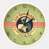 Aufkleber für Jugendstil-Schokolade (Vorderseite)