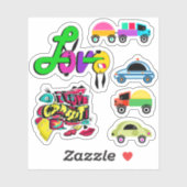 Aufkleber für Junge , Junge , Auto , Liebe (Blatt)