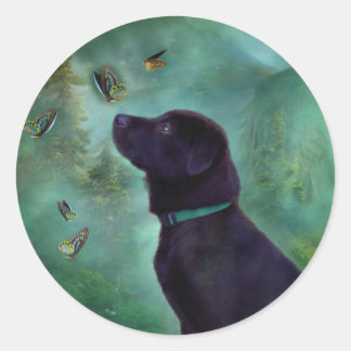 Aufkleber für junge Labrador und Butys