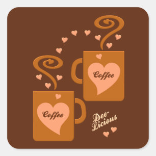Aufkleber für Kaffeeliebhaber