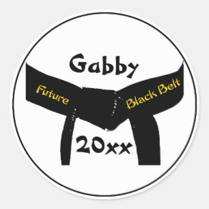 Aufkleber für Kampfkunst der Zukunft des schwarzen