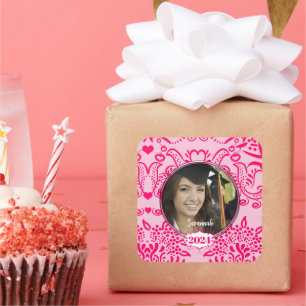 Aufkleber für karierte Abschluss- oder 16 . Geburt