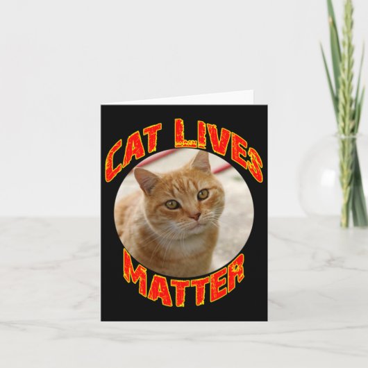 Aufkleber für Katzen1 Karte (Vorderseite)