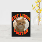 Aufkleber für Katzen1 Karte (Gelbe Blume)