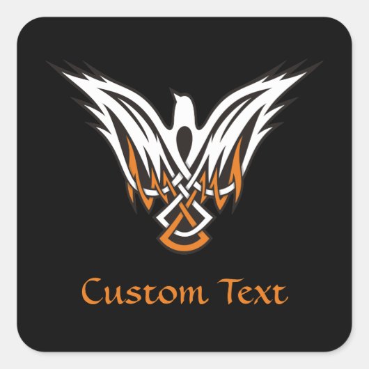 Aufkleber für keltische Vögel (Vorderseite)