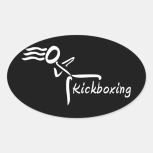 Aufkleber für Kickboxing