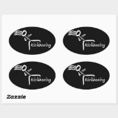 Aufkleber für Kickboxing (Blatt)