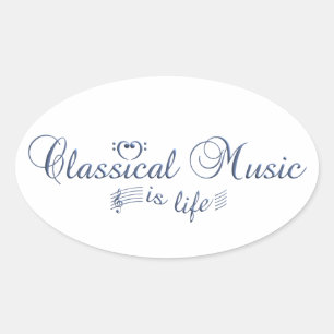 Aufkleber für klassische Musik, anpassbar
