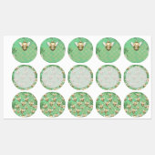 Aufkleber für kleine Bienen (Blatt)