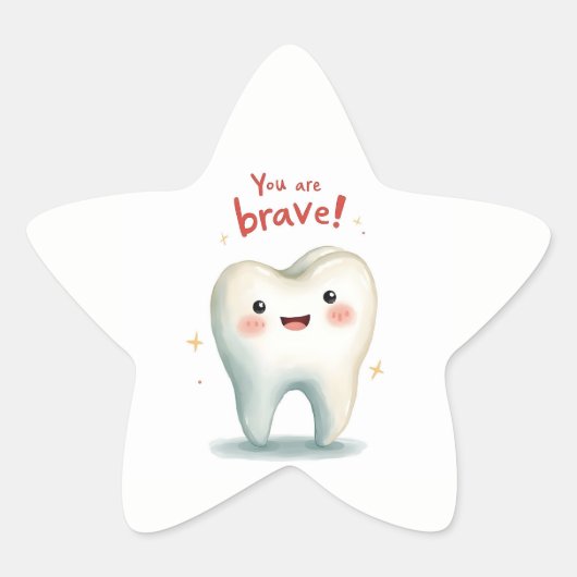 Aufkleber für kleine Zahnarztpatienten (Vorderseite)