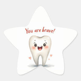 Aufkleber für kleine Zahnarztpatienten