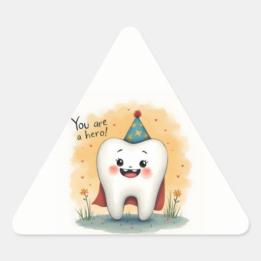 Aufkleber für kleine Zahnarztpatienten (Vorderseite)