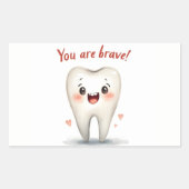 Aufkleber für kleine Zahnarztpatienten (Vorderseite)
