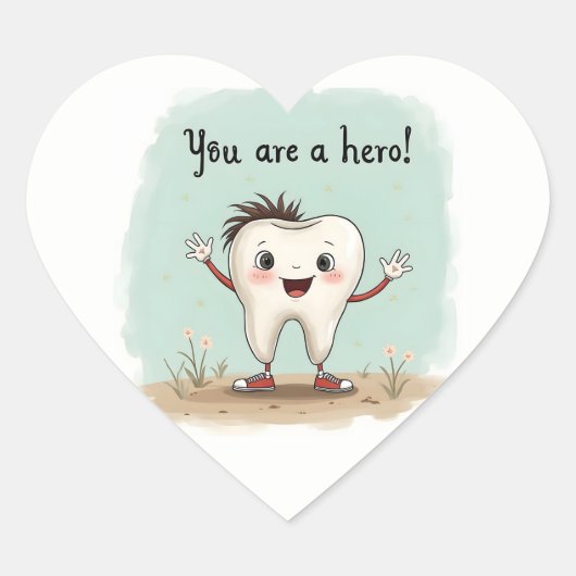 Aufkleber für kleine Zahnarztpatienten (Vorderseite)