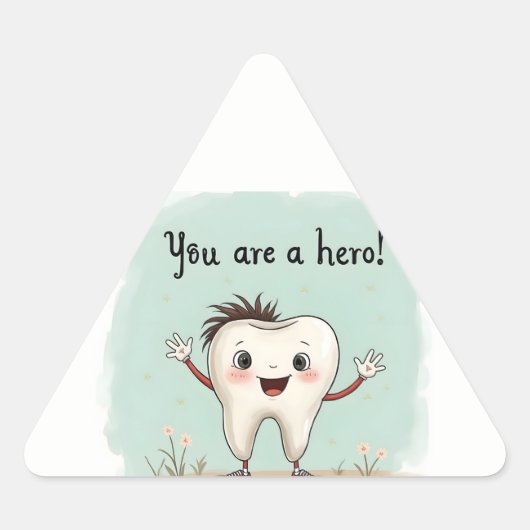 Aufkleber für kleine Zahnarztpatienten (Vorderseite)