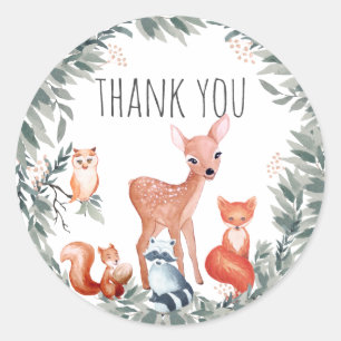 Aufkleber für Kleinwaldtiere