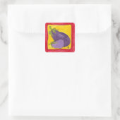 Aufkleber für königliche Auberginen (Tasche)