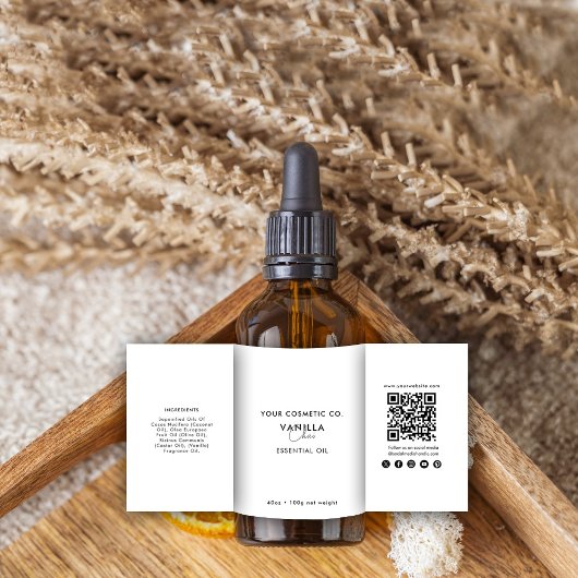 Aufkleber für kosmetische Mittel Vorlage Hautpfleg