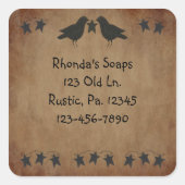 Aufkleber für Krähen und Sterne (Vorderseite)