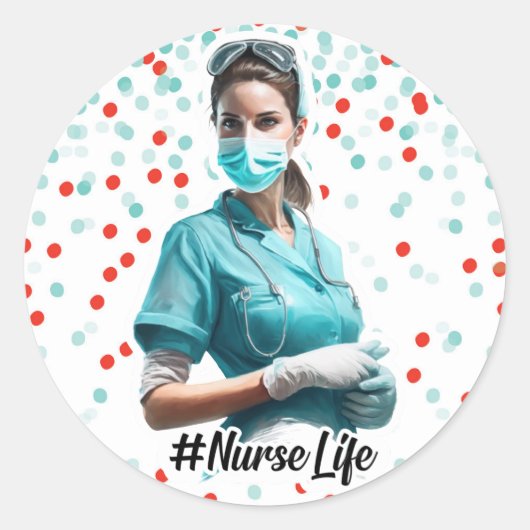 Aufkleber für Krankenpflege (Vorderseite)