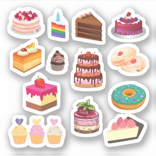 Aufkleber für Kuchen (Vorderseite)