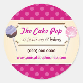Aufkleber für Kuchen-Pop-Punkte