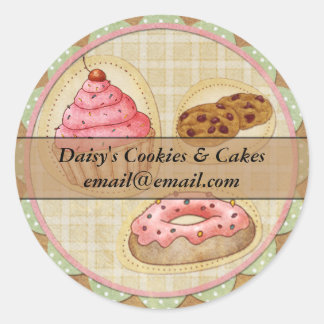 Aufkleber für Kuchen und Cookies - Ideal für Zuhau