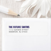 Aufkleber für kühne und farbenfrohe Rücksendeadres (Insitu)