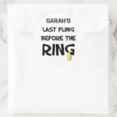 Aufkleber für kundenspezifische Junggeselinnen-Abs (Tasche)