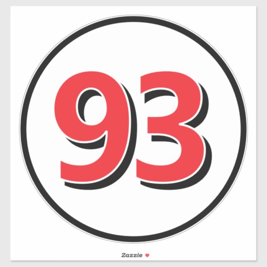 Aufkleber für Kundgebungen mit runder Rennnummer (Blatt)