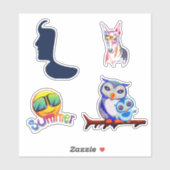 Aufkleber für Kunsthandwerk Kiss Cut (Blatt)