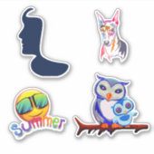 Aufkleber für Kunsthandwerk Kiss Cut (Vorderseite)