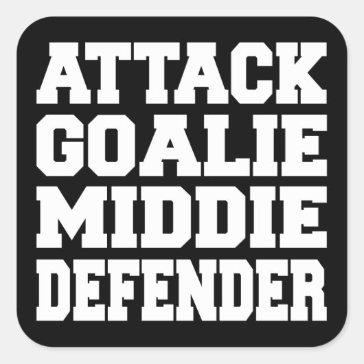 Aufkleber für Lacrosse-Player-Positionen (Vorderseite)