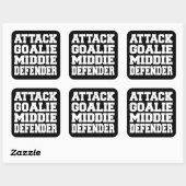 Aufkleber für Lacrosse-Player-Positionen (Blatt)