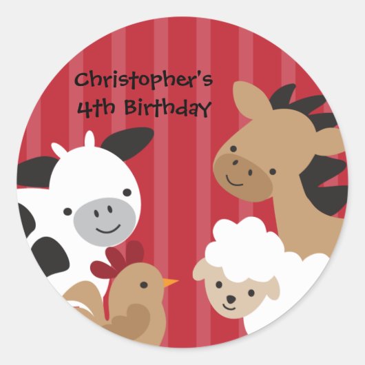 Aufkleber für Landtiere (Vorderseite)