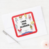 Aufkleber für Lebensmittelallergien (Umschlag)