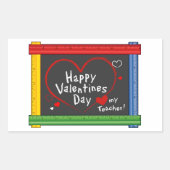 Aufkleber für Lehrer am Valentinstag! (Vorderseite)