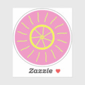 Aufkleber für Lemon- und Sunshine-Logo (Blatt)