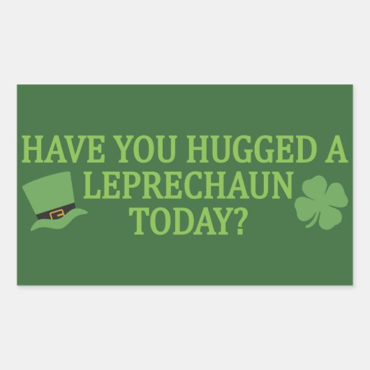 Aufkleber für Leprechaun Hug (Vorderseite)