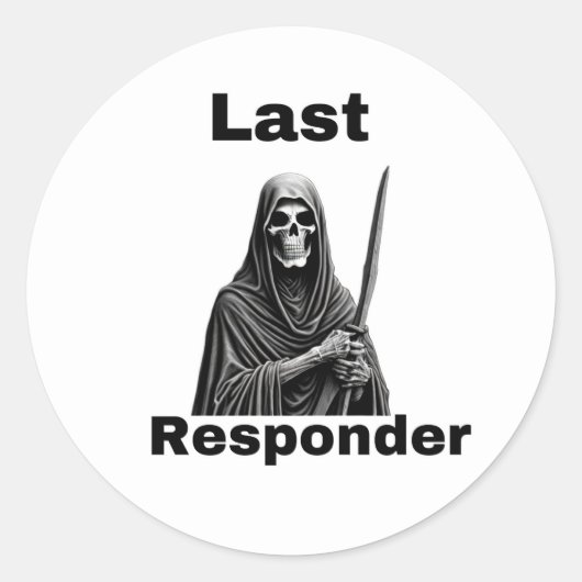 Aufkleber für letzte Responder (Vorderseite)